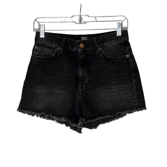 BDG black fringe high rise girlfriend shorts size 26 - Picture 7 of 14